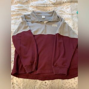 PINK 1/4 Zip Sweatshirt